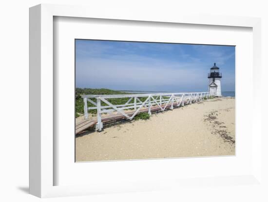 Brant Lighthouse, Nantucket Harbor, Nantucket, Massachusetts, USA-Lisa S^ Engelbrecht-Framed Photographic Print