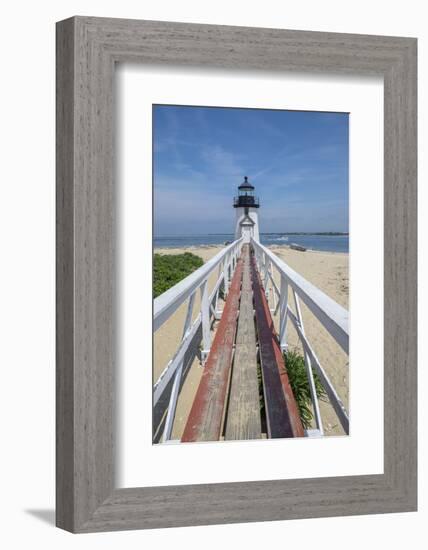 Brant Lighthouse, Nantucket Harbor, Nantucket, Massachusetts, USA-Lisa S. Engelbrecht-Framed Photographic Print