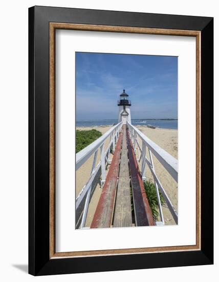 Brant Lighthouse, Nantucket Harbor, Nantucket, Massachusetts, USA-Lisa S. Engelbrecht-Framed Photographic Print