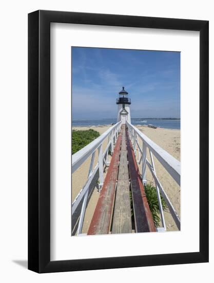 Brant Lighthouse, Nantucket Harbor, Nantucket, Massachusetts, USA-Lisa S. Engelbrecht-Framed Photographic Print