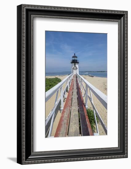 Brant Lighthouse, Nantucket Harbor, Nantucket, Massachusetts, USA-Lisa S. Engelbrecht-Framed Photographic Print