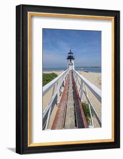 Brant Lighthouse, Nantucket Harbor, Nantucket, Massachusetts, USA-Lisa S. Engelbrecht-Framed Photographic Print