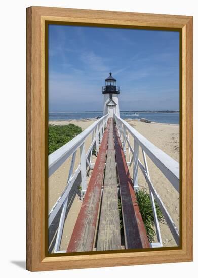 Brant Lighthouse, Nantucket Harbor, Nantucket, Massachusetts, USA-Lisa S. Engelbrecht-Framed Premier Image Canvas