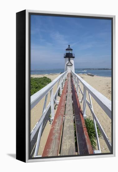 Brant Lighthouse, Nantucket Harbor, Nantucket, Massachusetts, USA-Lisa S. Engelbrecht-Framed Premier Image Canvas