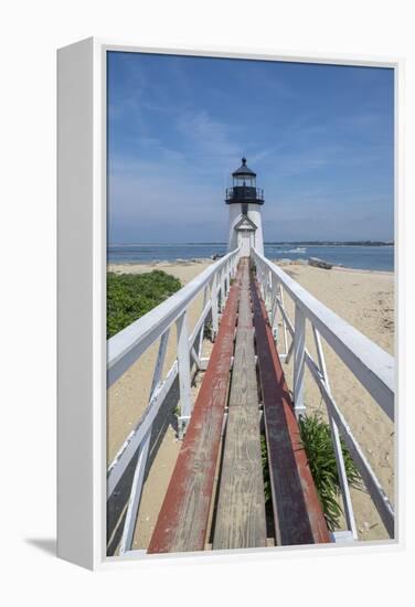 Brant Lighthouse, Nantucket Harbor, Nantucket, Massachusetts, USA-Lisa S. Engelbrecht-Framed Premier Image Canvas