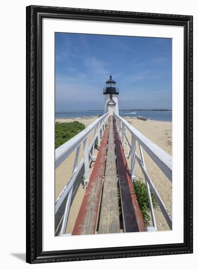 Brant Lighthouse, Nantucket Harbor, Nantucket, Massachusetts, USA-Lisa S. Engelbrecht-Framed Premium Photographic Print