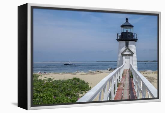 Brant Lighthouse, Nantucket Harbor, Nantucket, Massachusetts, USA-Lisa S. Engelbrecht-Framed Premier Image Canvas