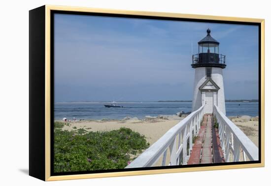 Brant Lighthouse, Nantucket Harbor, Nantucket, Massachusetts, USA-Lisa S. Engelbrecht-Framed Premier Image Canvas