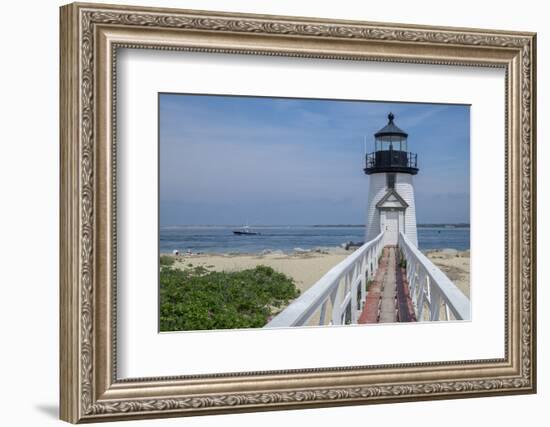 Brant Lighthouse, Nantucket Harbor, Nantucket, Massachusetts, USA-Lisa S. Engelbrecht-Framed Photographic Print