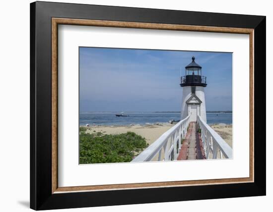 Brant Lighthouse, Nantucket Harbor, Nantucket, Massachusetts, USA-Lisa S. Engelbrecht-Framed Photographic Print