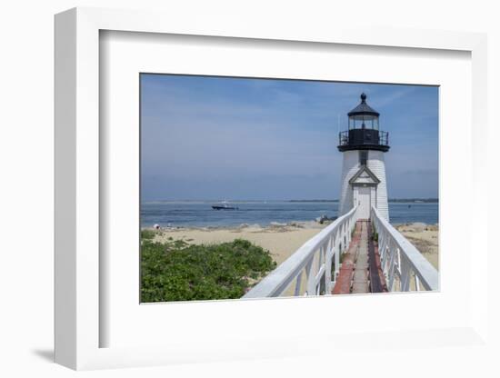 Brant Lighthouse, Nantucket Harbor, Nantucket, Massachusetts, USA-Lisa S. Engelbrecht-Framed Photographic Print