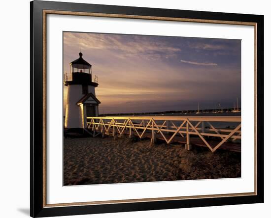 Brant Point Lighthouse, Nantucket Island, Massachusetts, Usa-Walter Bibikow-Framed Photographic Print