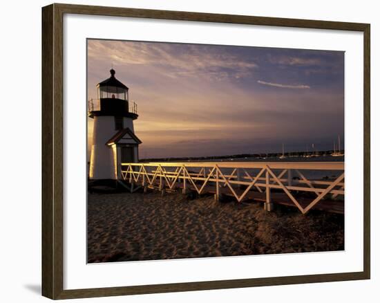 Brant Point Lighthouse, Nantucket Island, Massachusetts, Usa-Walter Bibikow-Framed Photographic Print
