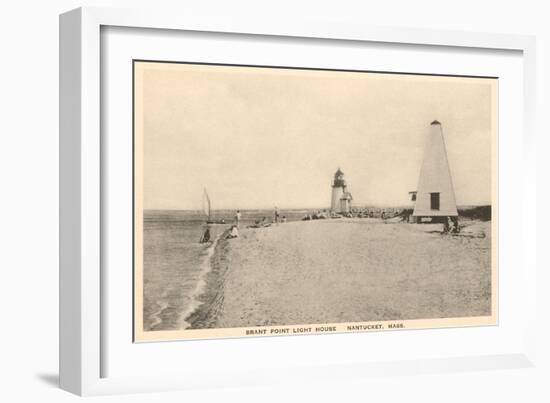 Brant Point Lighthouse, Nantucket, Massachusetts-null-Framed Premium Giclee Print
