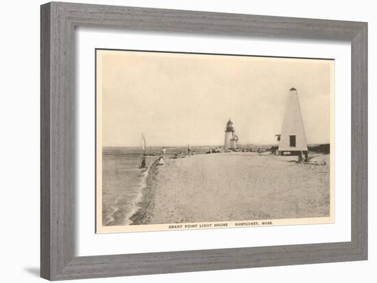 Brant Point Lighthouse, Nantucket, Massachusetts-null-Framed Art Print