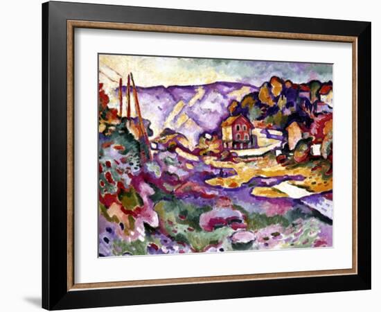 Braque: L'Estaque, 1906-Georges Braque-Framed Giclee Print