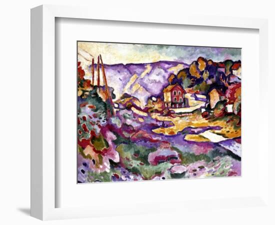 Braque: L'Estaque, 1906-Georges Braque-Framed Giclee Print