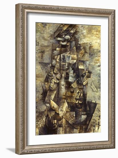 Braque: Man with a Guitar-Georges Braque-Framed Giclee Print