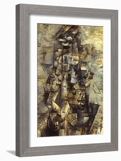 Braque: Man with a Guitar-Georges Braque-Framed Giclee Print