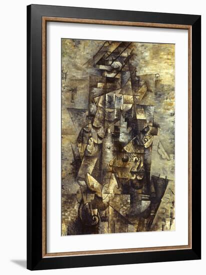 Braque: Man with a Guitar-Georges Braque-Framed Giclee Print