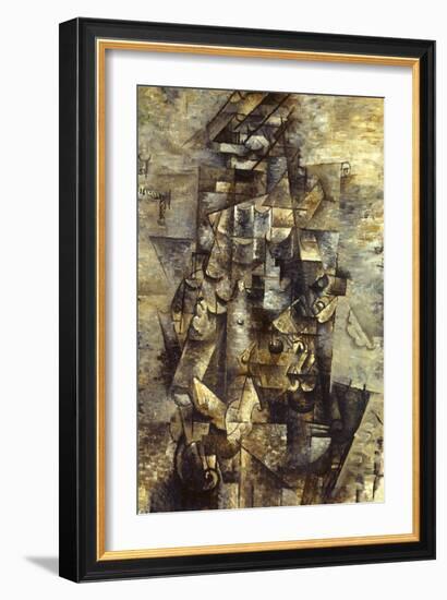 Braque: Man with a Guitar-Georges Braque-Framed Giclee Print