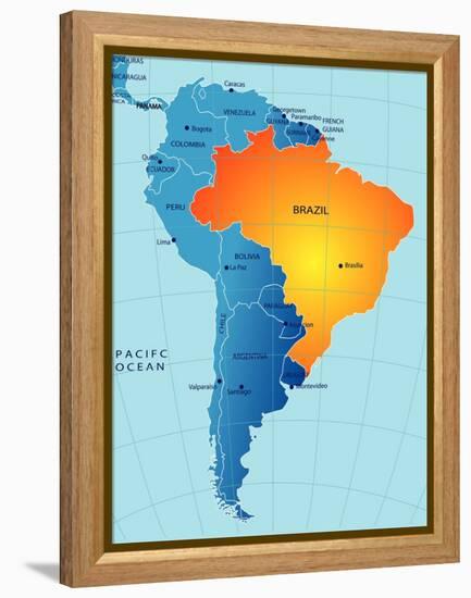 Brasil-charobna-Framed Stretched Canvas