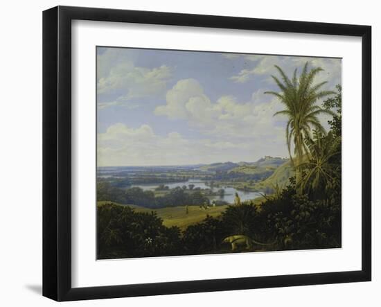 Brasilian Landscape with Anteater. Probably 1649-Frans Post-Framed Giclee Print