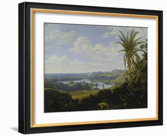 Brasilian Landscape with Anteater. Probably 1649-Frans Post-Framed Giclee Print