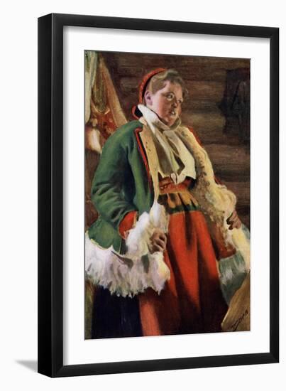 Braskkulla, a Peasant Girl from Moro, 1911-1912-Anders Leonard Zorn-Framed Giclee Print