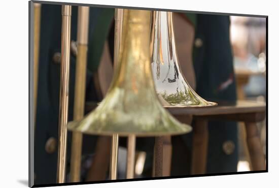 Brass band music, instruments-Christine Meder stage-art.de-Mounted Photographic Print