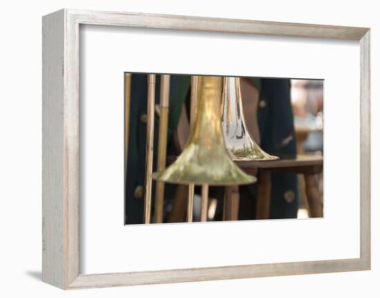 Brass band music, instruments-Christine Meder stage-art.de-Framed Photographic Print