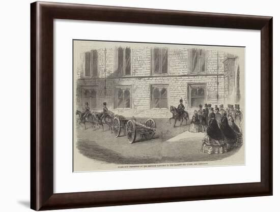 Brass Gun Presented by the Emperor Napoleon to Her Majesty the Queen-null-Framed Giclee Print