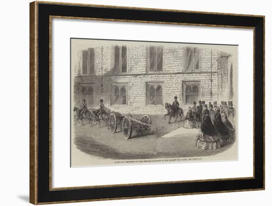 Brass Gun Presented by the Emperor Napoleon to Her Majesty the Queen-null-Framed Giclee Print