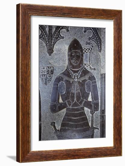 Brass of Sir John Wilcotes, Church of St Michael and All Angels, Great Tew, Oxfordshire, England-Simon Marsden-Framed Giclee Print