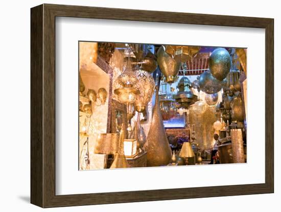Brass Shop, Medina, Fez, Morocco, North Africa, Africa-Neil Farrin-Framed Photographic Print