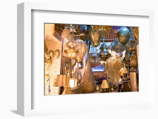 Brass Shop, Medina, Fez, Morocco, North Africa, Africa-Neil Farrin-Framed Photographic Print