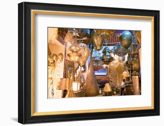 Brass Shop, Medina, Fez, Morocco, North Africa, Africa-Neil Farrin-Framed Photographic Print