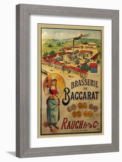 Brasserie de Baccarat-null-Framed Giclee Print