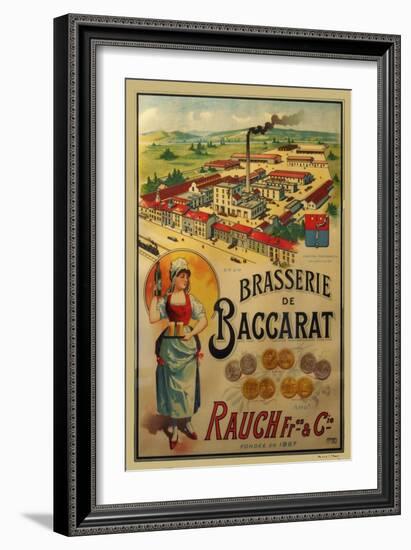 Brasserie de Baccarat-null-Framed Giclee Print