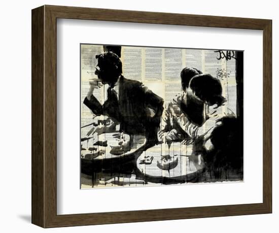 Brasserie-Loui Jover-Framed Art Print