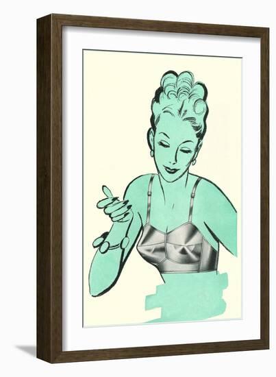 Brassiere Advertisement-null-Framed Art Print