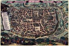 Map of Hamburg, from 'Cities of the World'-Braun Hogenberg-Giclee Print