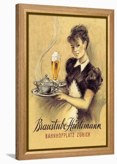 Braustube Hurliman Bahnhofplatz-Hugo Laubi-Framed Stretched Canvas