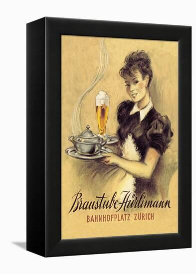 Braustube Hurliman Bahnhofplatz-Hugo Laubi-Framed Stretched Canvas