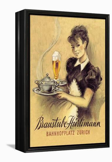 Braustube Hurliman Bahnhofplatz-Hugo Laubi-Framed Stretched Canvas