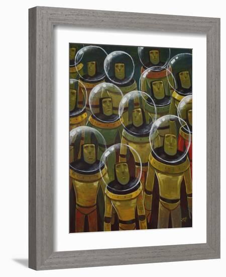 Brave Explorers of Yesteryear-Aaron Jasinski-Framed Art Print