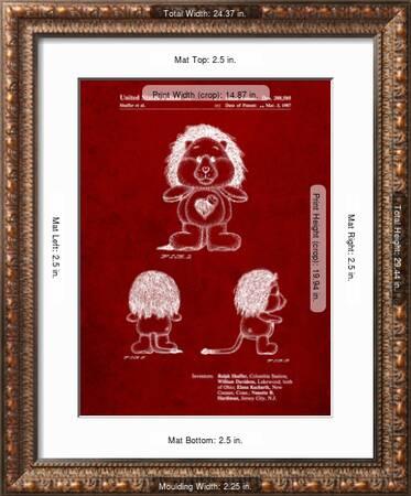 Brave Heart Lion Care Bear Patent Art Print Art Print Cole Borders Art Com Brave Heart Lion Care Bear Patent Art Print Art Print Cole Borders Art Com