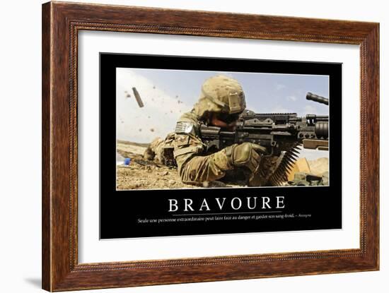 Bravoure: Citation Et Affiche D'Inspiration Et Motivation-null-Framed Photographic Print