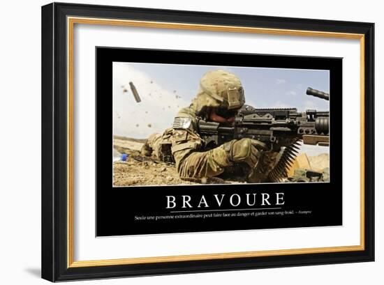 Bravoure: Citation Et Affiche D'Inspiration Et Motivation-null-Framed Photographic Print