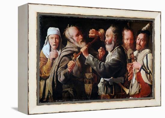 Brawl between Musicians (Oil on Canvas)-Georges De La Tour-Framed Premier Image Canvas